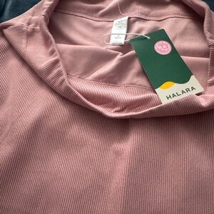 Halara Pink Ribbed Skirt